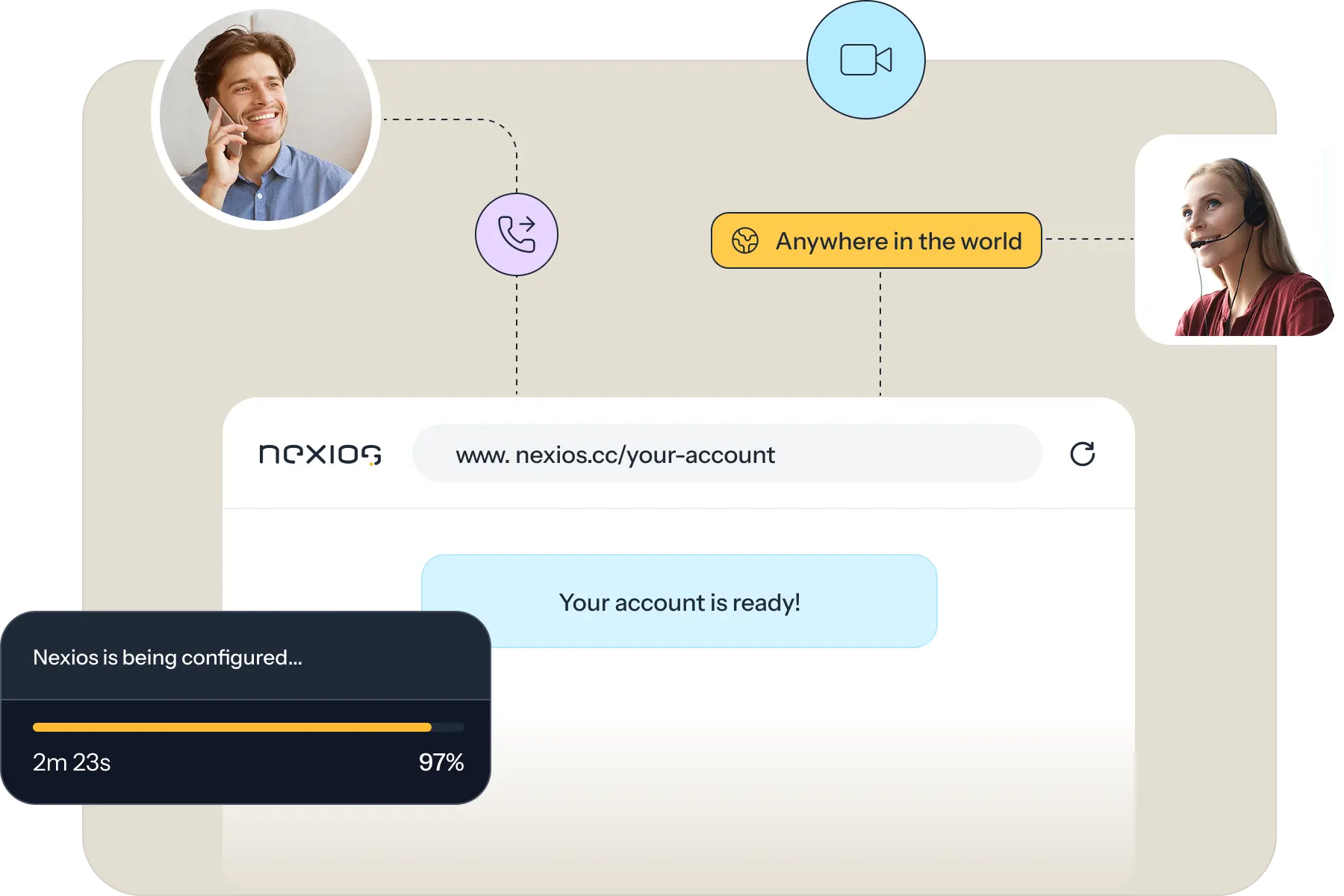 Voice & Video feature illustration